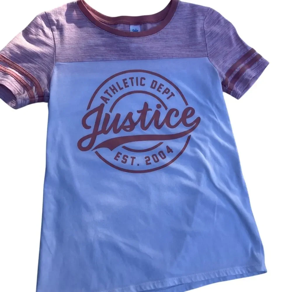 Vintage Girls Justice Short Sleeve Shirt Size 12